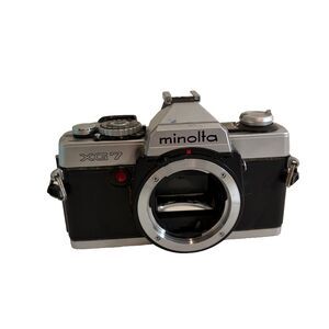 Minolta XG-7 Film Camera Body Vintage Silver Black Untested For Parts